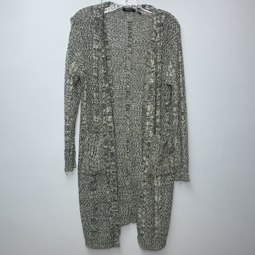Maglia Long Duster Cardigan Size Large NWOT